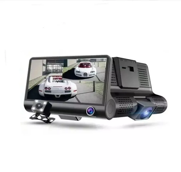 CAMARA CARRO 3 LENTES DVR HD VISION NOCTURNA + CAMARA DE REVERSA